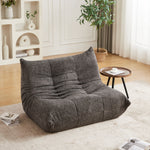 Chenille Togo Two-Seater Sofa with Memory Foam and High-Density Elastic Foam, Chenille Fabric