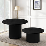 Coffee Table Round Solid Wood