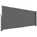 Side Awning, Extendable Privacy Screen, Wall Bracket, 300x140cm, Dark Gray