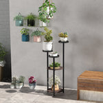 Plant Stand, 5 Levels, Wooden, Brown