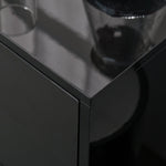 Sideboard Storage Cabinet with 2 Drawers & 2 Doors Black