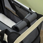 Pet Carrier Bag, Foldable 3 Doors, Grey