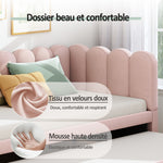L-Shaped Sleeper Sofa Bed - 2-in-1 Space-Saving, Pink Velvet