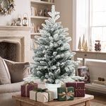 Mini Christmas Tree 90cm with 296 Tips & Snow Pot, White