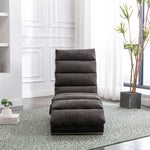 Relaxation Lounger with Vibration Function and Side Pockets, Bagcloth and Metal