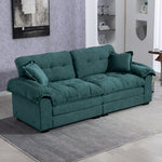 213 cm Deep Two-Seater Sofa with Memory Foam and Pocket Springs, Chenille