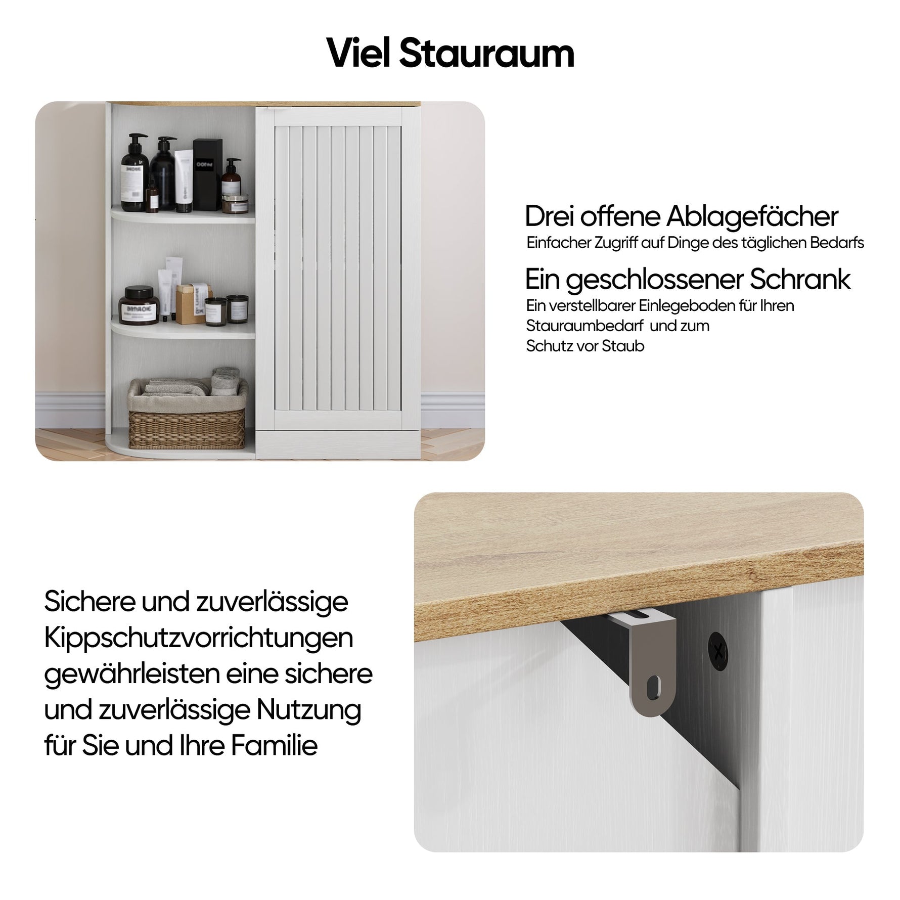 Corner Cabinet with Mesh Doors and Adjustable Shelves, White and Oak