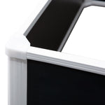 Raised Bed, Flower Box Planter with Drainage, Plastic Gray