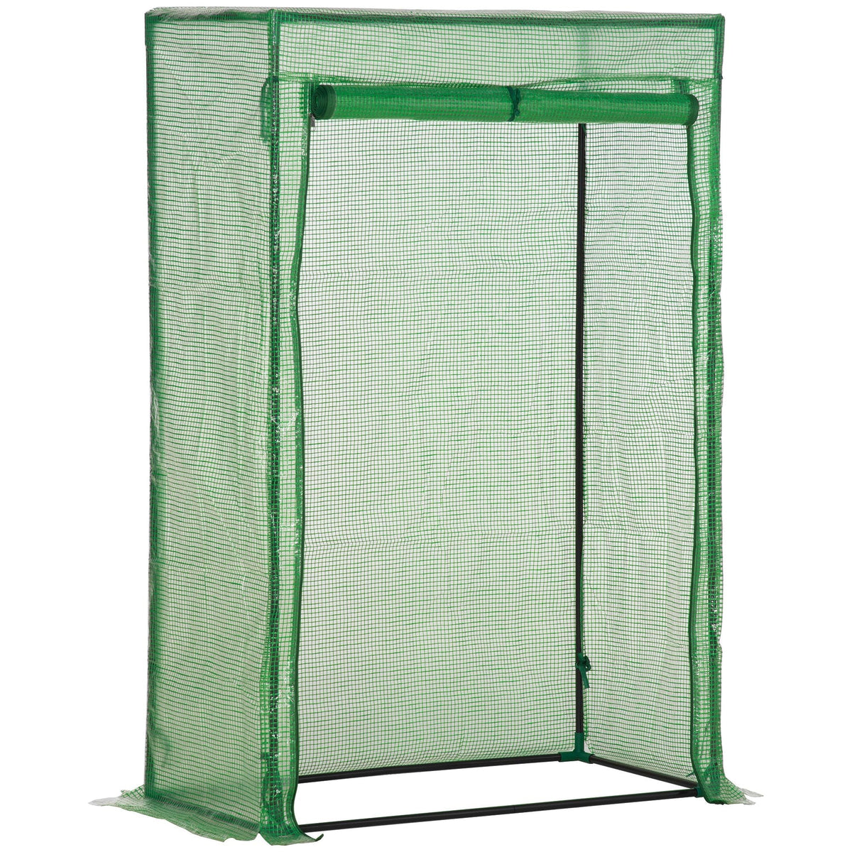 Greenhouse Roll-Up Door 100x50x150cm Steel Plastic Green