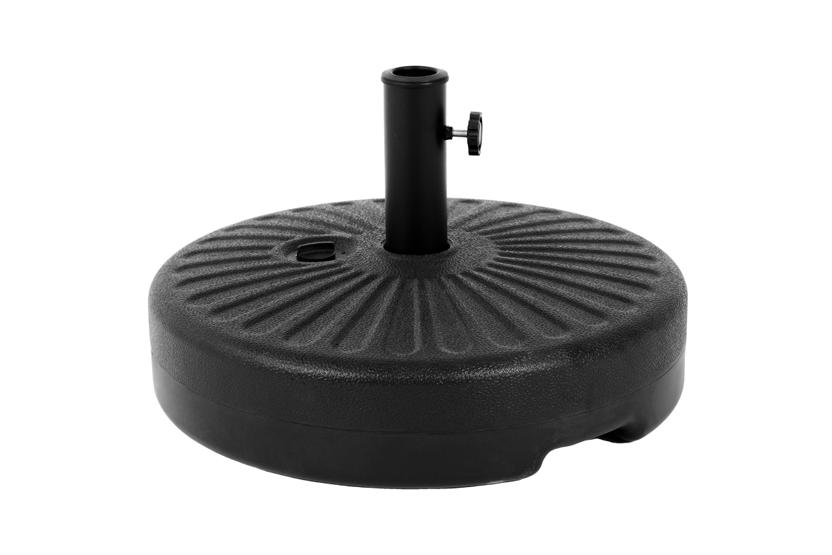 Umbrella Base, Water/Sand Filled Round, Black