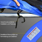 Trampoline Accessory Set, Safety Net, Edge Cover & Ladder, Colorful
