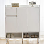 Chest of drawers with adjustable shelves, minimalist home organizer, solid wood