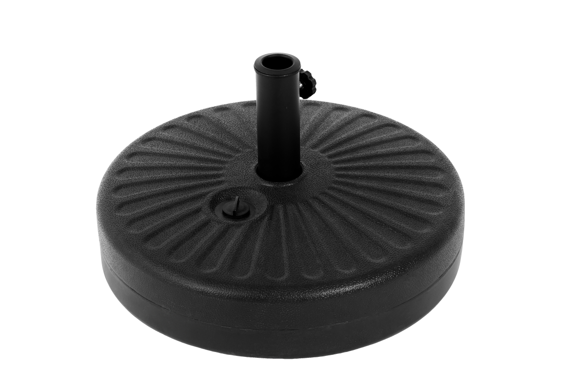 Umbrella Base, Water/Sand Filled Round, Black