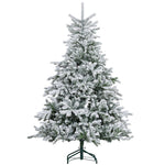 Christmas Tree 180 cm, Artificial Snow, Flame-Retardant, Metal Base