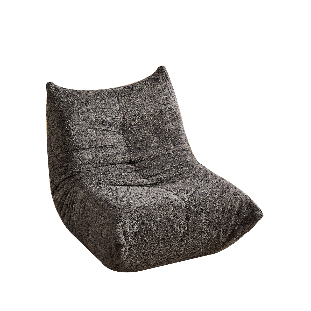 Togo Style Floor Lounge Chair Memory Foam - Chenille