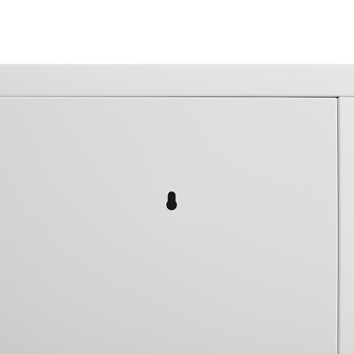 Metal Storage Cabinet 2 Door with Shelves - White
