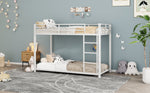 Bunk Bed 90x200cm Classic Iron Frame - White