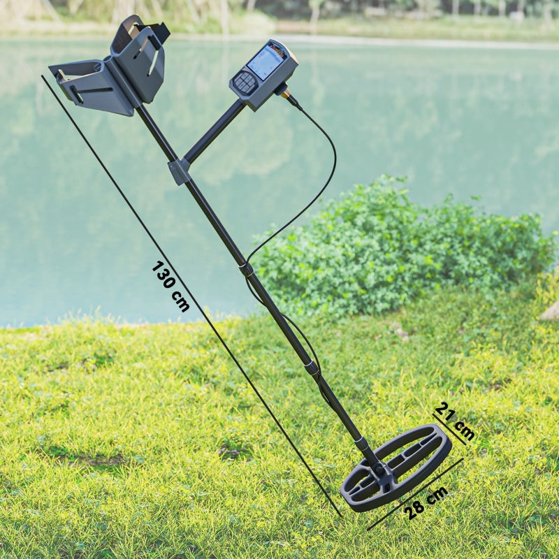 Metal Detector, 5 Modes, IP68 Waterproof, Dark Gray