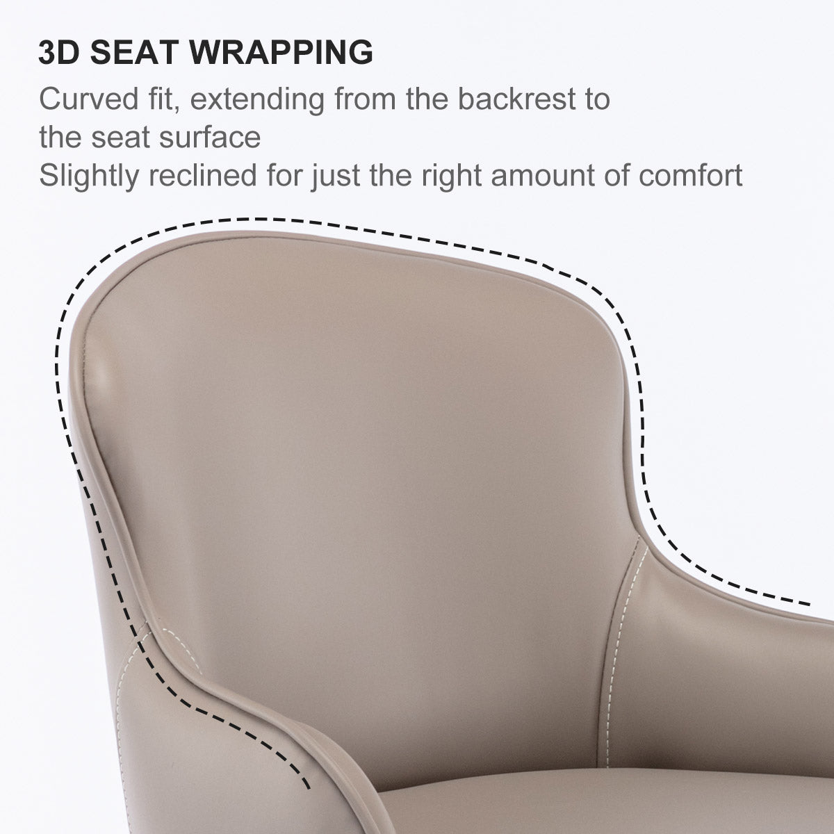 Modern Leather Bar Chair with Backrest, Swivel Adjustable Height for Kitchen and Dining Room, Black Titanium Stainless Steel