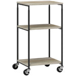 Printer Table, 3-Tier Stand with Casters, Steel