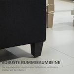 Upholstered Bench with Storage, Hallway Bedroom Living Room, Black