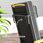 Seat Cushion, Water-Repellent, Headrest, Dark Grey