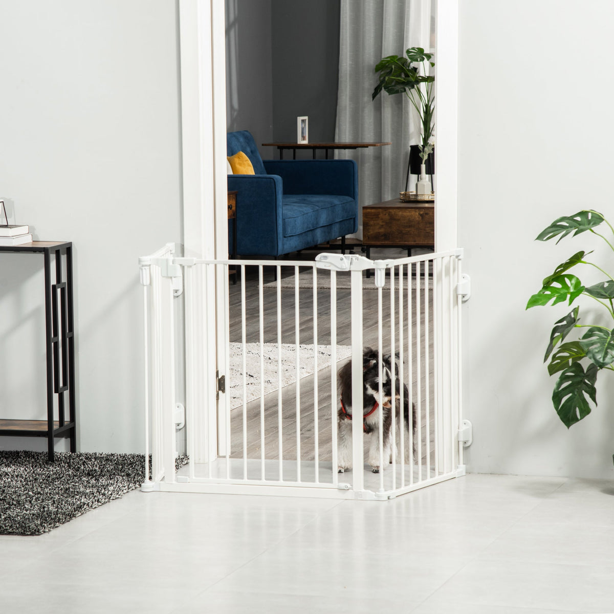 Dog Barrier, Configurable Foldable Automatic Door, Metal