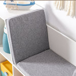 Children's Shelf Bookcase, 6 Compartments, Toy Box, White+Gray