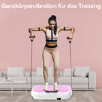 Vibration Plate Trainer Whole Body Fitness Resistance Bands Speed Control