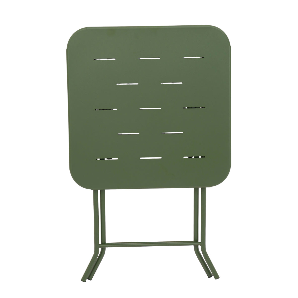 Outdoor 3-Piece Foldable Bistro Set, 2 Chairs & 1 Table, Green