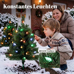 Illuminated Christmas Tree Set of 2, 60cm 60 LED Lights, Green