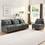 Cloud Modular Sofa 4-Seater Separable Storage Sleeper Chenille