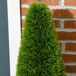 Artificial Cypress Plant Set of 2, 90cm Houseplant with Pot & Moss, Indoor/Outdoor Decor