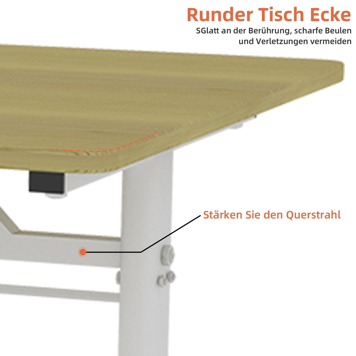 Adjustable Study Desk Height-Adjustable Multi-Purpose Compact Design, Home/Office