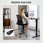 Office Chair, Swivel Rotating Desk, Adjustable Rollable, Black