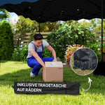 Gazebo 3x3m Pop-Up, Water-Repellent, UV Protection 50+, Dark Blue