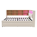 Sofa Bed 140x200 Pull-out Bed USB Storage Beige