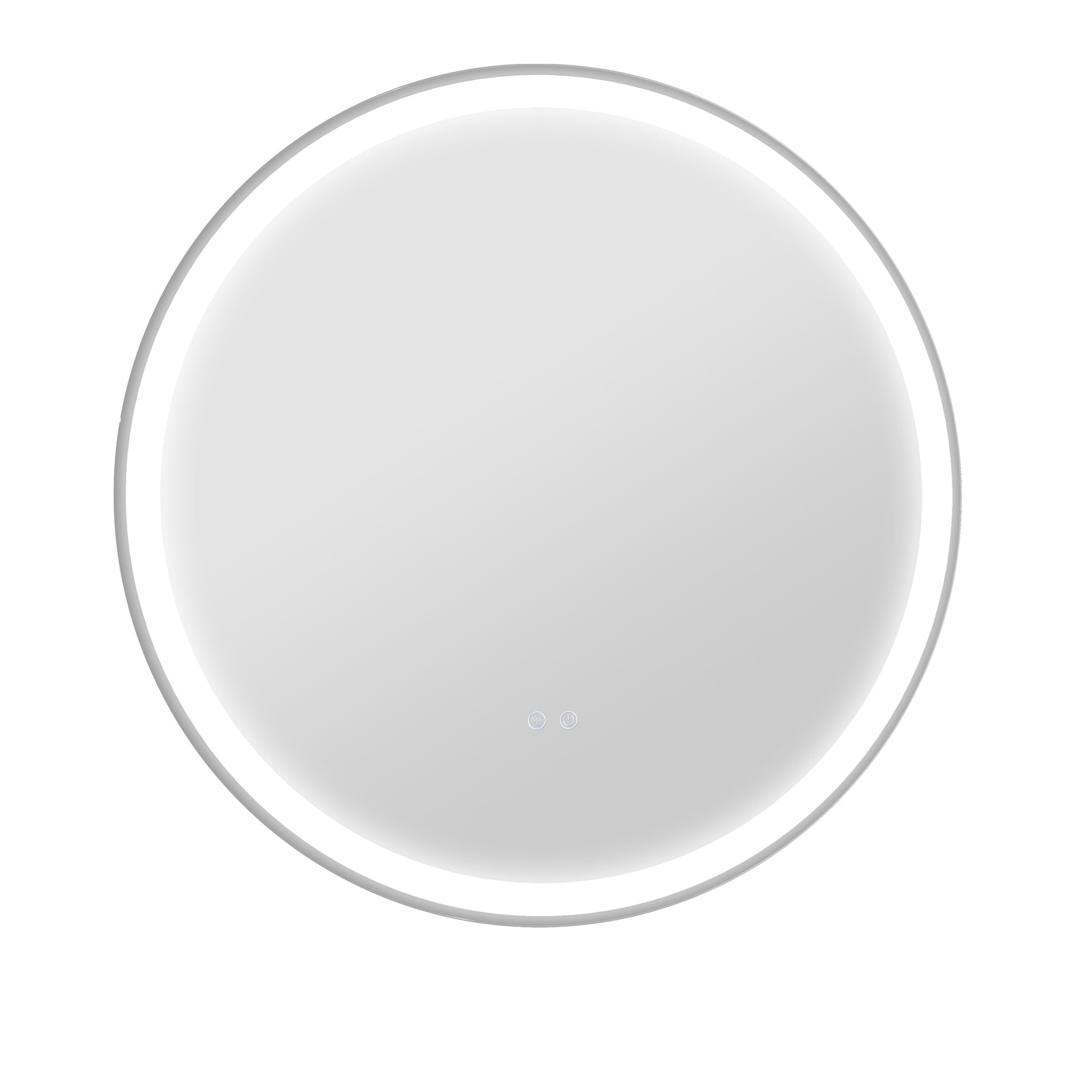 kleankin Bathroom Mirror, LED Illuminated Touch, Aluminum Frame