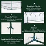 Greenhouse with Door, Cold Frame, Plant Growing, Steel PVC