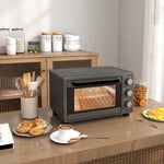 Mini Oven, 21L 1400W 60 Min. Timer, Stainless Steel, Gray