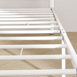 Bed Frame, 200 x 90 cm, 88 cm High, Single, Steel, White