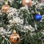 Mini Artificial Christmas Tree 60cm, 67 Tips with Snow, Cement Base