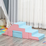 Climbing and Sliding Toy, Motor Skills, Artificial Leather, Pink + Blue