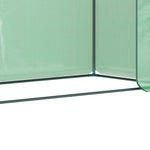 Outsunny Greenhouse with Roll-Up Door and Side Window, 200 x 76 x 168 cm, Green PE Mesh Film