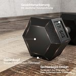Dumbbell 35 kg Anti-Slip Grip - Black/Silver