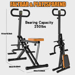 Squat Machine Foldable Glute Trainer with Resistance Bands for Home Use