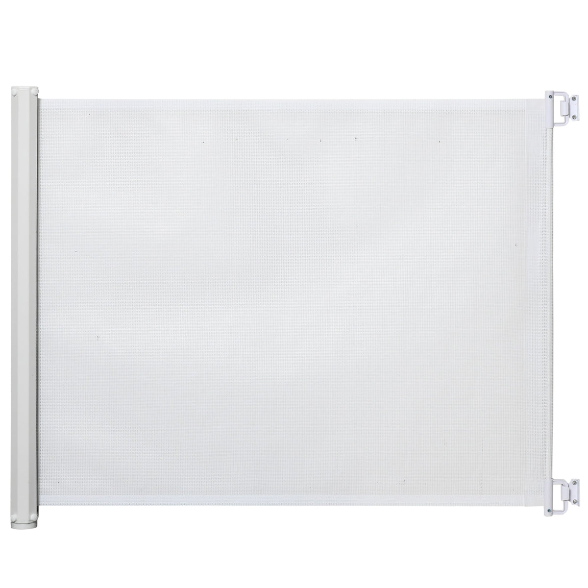 Stair Gate Extendable Door Safety Partition White PVC