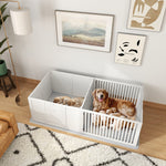Puppy Whelping Box, Adjustable Door, Waterproof, Plastic