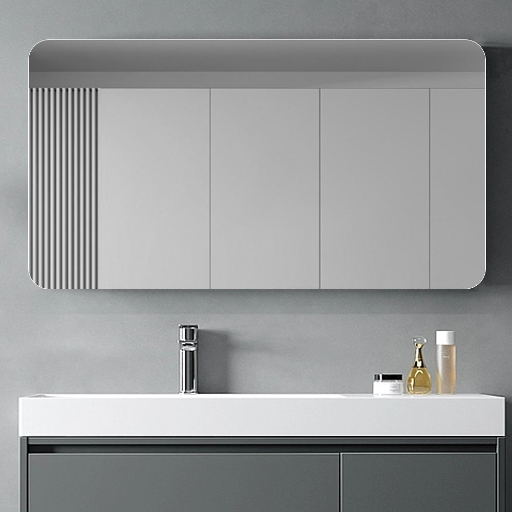 Bathroom Vanity Mirror 70x90CM Wall-Mounted Anti-Fog Waterproof Silver Glass