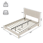 Platform Bed Dutch Fleece Slatted Base